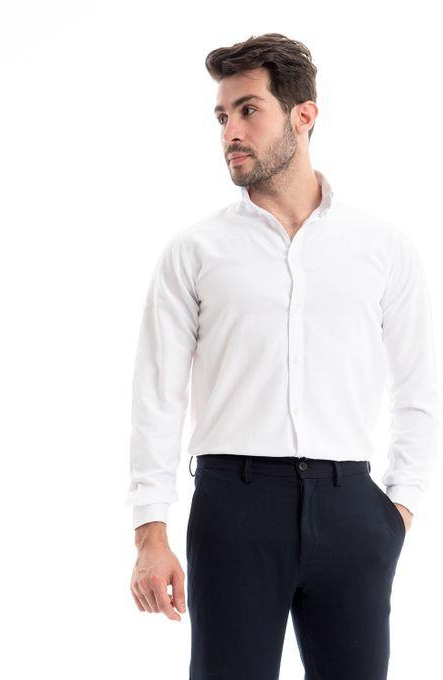 Full Sleeves Regular Fit Shirt - White