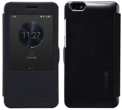 Nilkin Huawei Honor 4X Fresh Leather Case Cover With Screen Protector  -Black