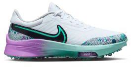 Nike Men's Air Zoom Infinity Tour Next NRG Golf Shoes - White/Black Clear Jade/Jade Ice Rush Fuchsia