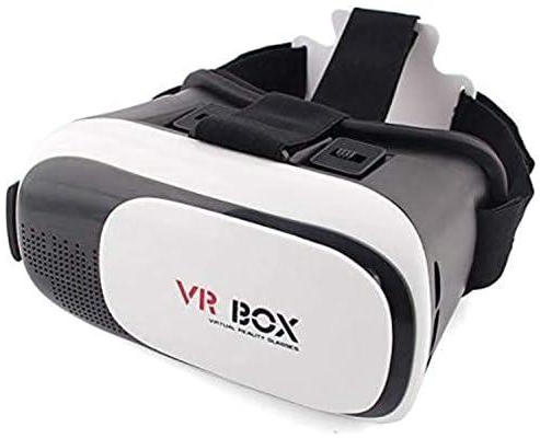 نظارات الواقع الافتراضي في ار بوكس في ار 02 ثلاثية الابعاد للهواتف الذكية، اسود وابيض