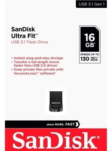 Ultra Fit Usb 3.1 Flash Drive - 16gb