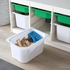 TROFAST Storage combination with boxes - white green/white 99x44x56 cm