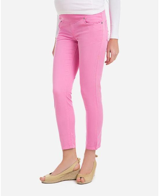 Angelique Maternity Plain Pants - Pink
