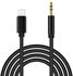 1 Meter For Lightning To 3.5mm Audio Cable Male AUX Stereo Wire Adapter Cord V5041_P Black