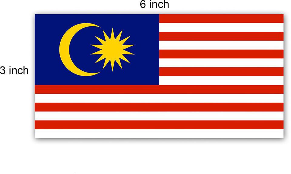 Bendera Malaysia Flag - 3´ x 6´ (90cm x 180cm) Set of 2