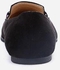 Dejavu Flat Pointed Horsebit Loafer - Black