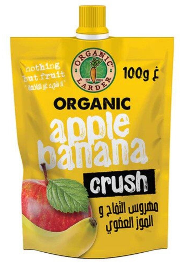 Organic Larder - Apple Banana Crush - 100G- Babystore.ae