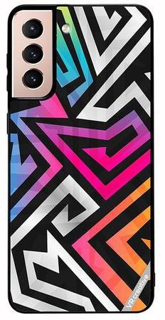 Protective Case Cover For Samsung Galaxy S21 5G Multicolor Design