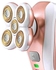 Painless Rechargeable Waterproof Electric Shaver Rose Gold/White