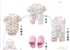 Fashion 12 pieces 100% cotton Newborn baby Gift set