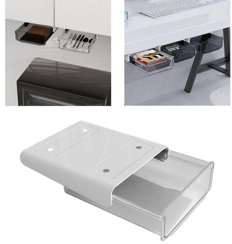 Generic Under Desk Drawer Hidden Storage Box Organizer