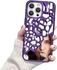 Next Store Compatible with iPhone 15 Pro Case 6.7 inch - Shiny Mirror Case Anti-Scratch Shockproof Flexible Slim Bumper Cover for Women Girls (Purple)