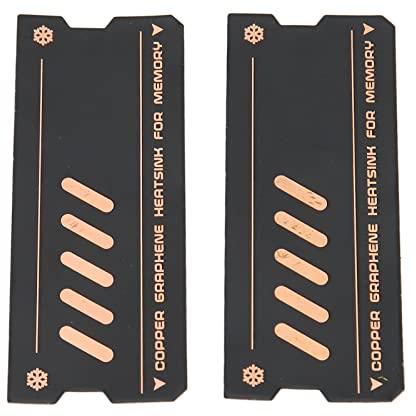 مبرد ذاكرة رام من قطعتين، مبرد حراري من الجرافين سريع التوصيل للكمبيوتر ذاكرة رام من النحاس لذاكرة اللاب توب DDR4 DDR5 (قطعتان)