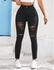 SHEIN Solid Ripped Skinny Jeans