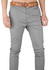 Fashion 2 Pack Soft Khaki Pants Slim Fit Grey + Maroon