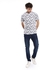 Andora Plain Basic Short Sleeves Round Neck T-Shirt - Off White & Gray