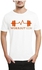 Ibrand S367 Unisex Printed T-Shirt - White, X Large