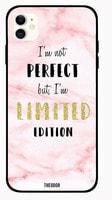 Theodor Apple iPhone 12 Mini 5.4 inch Case I Am Not Perfect But I Am Limited Edition Flexible Silicone