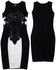 MYG10-1953 Body-Con Dress for Women - S, Black