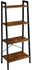 IBUYKE Ladder Shelf, 4-Tier Storage Organiser Shelves, 60x35.5x148.5 cm, Shelving Unit, Plant Stand, Living Room Bookcases, Industrial Bookshelf, for Bedroom, Kitchen, Office TMJ014H