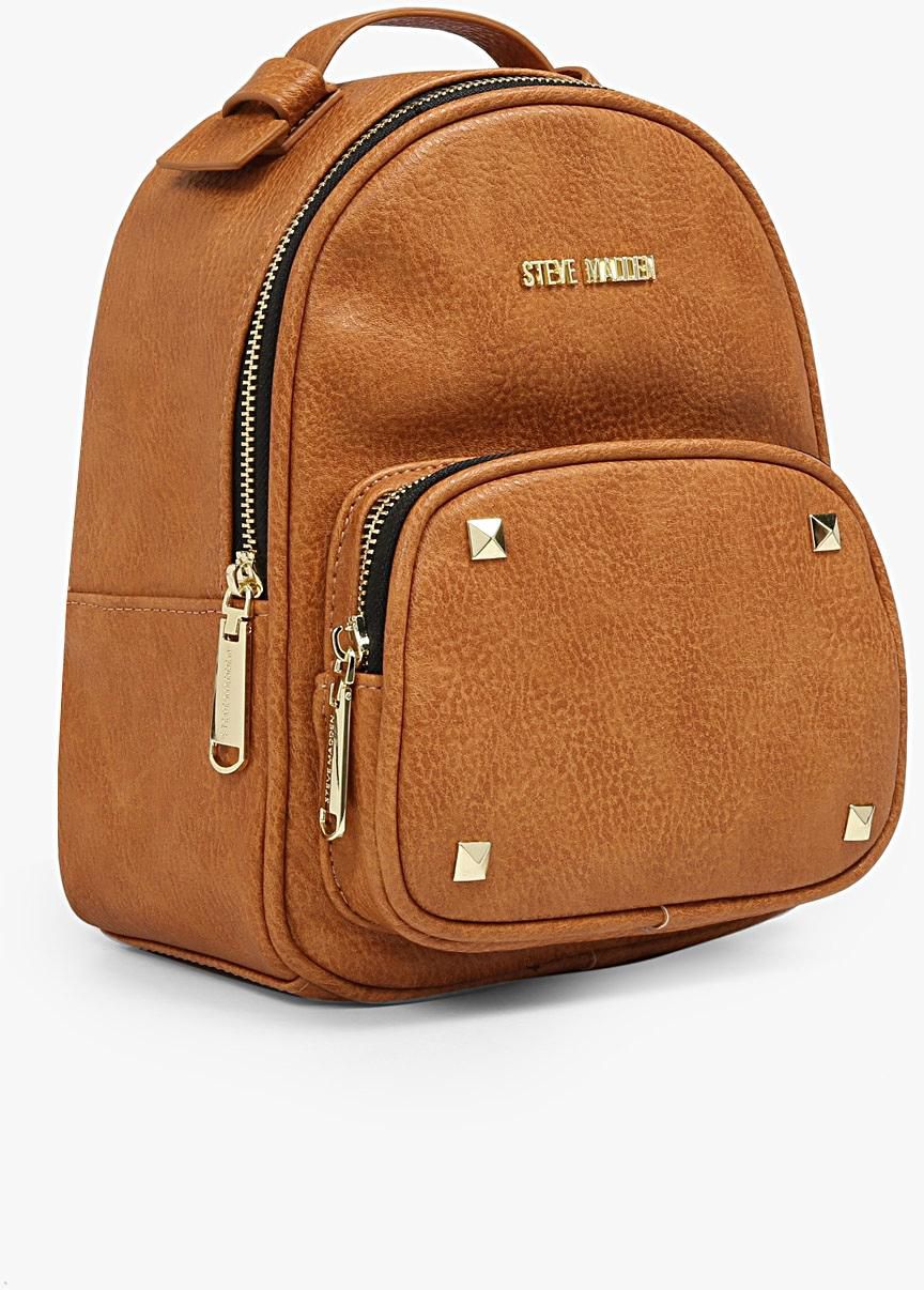 Tan Brown BMatt Mini Backpack