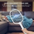 2 in 1 Rechargeable Electric Bug Zapper Racket Mosquito Swatter for Indoor and Outdoor