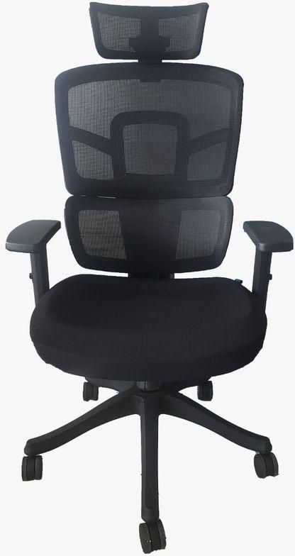 Chairs R Us Ergonomic High-back Office Chair,Mesh Back With Fabric Seat