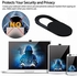 Webcam Cover Web Camera Privacy Webcams Blocker For Laptop PC Tablets Phones Black
