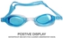 Dolphin DZ-1600 Anti-Fog Swimming Goggle With Ear Plugs, Light Blue