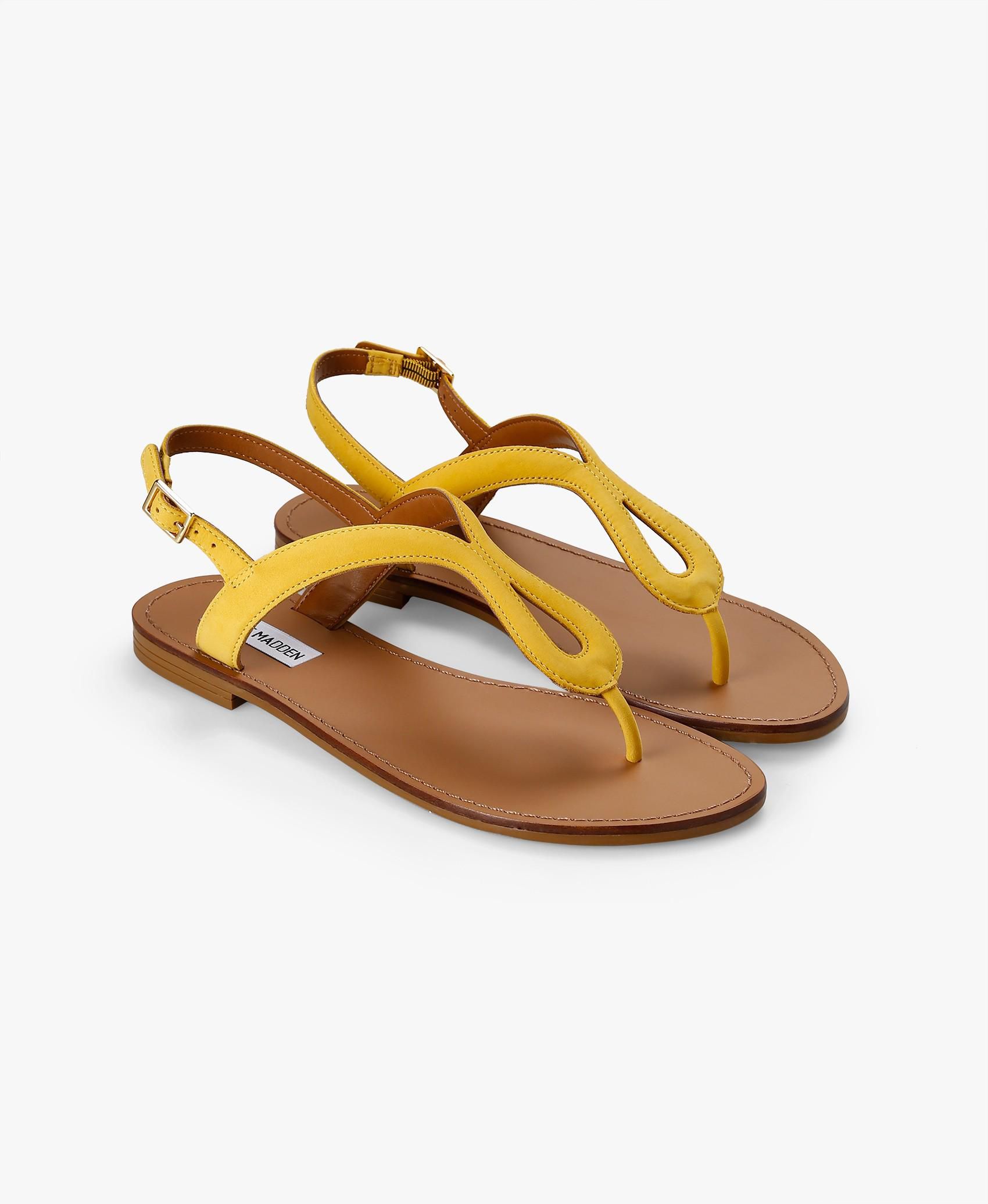 Yellow Takeaway Flat Sandals