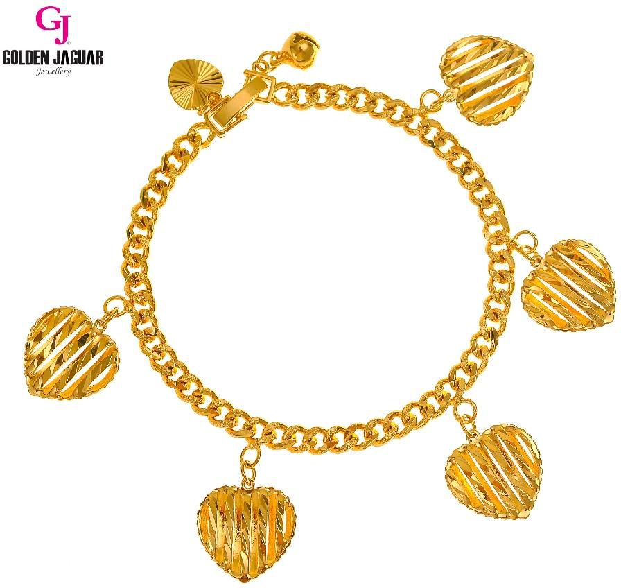 GJ Jewelry Emas Korea Bracelet - Love 4.0 2560426-3