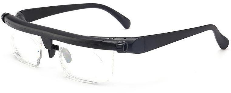 Women Men Dial Vision Adjustable Reading Glasses Myopia Eye Glasses 6D to 3D Variable Lens Correction Binocular Magnifying
