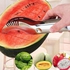 Sanwood Stainless Steel Watermelon Cantaloupe Slicer Cutter Server Corer Scoop Utensil
