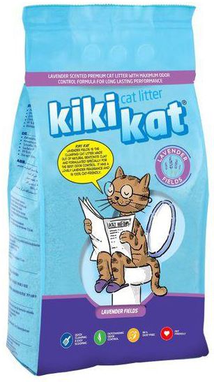 Kiki Cat رمل القطط المتكتل برائحة اللافندر من كيكي كات، 10 لتر