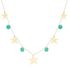 Miss L' by L'azurde All Year Round Starfish Necklace In 18 K Yellow Gold