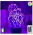 3D Illusion Lamp LED Night Light Anime Fairy Tail Natsu Dragneel & Amp Er Erza Scarlet Touch Sensor for Kids Room Decoration Desk Lamp