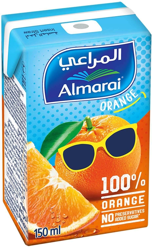 Almarai orange juice 100% 140 ml