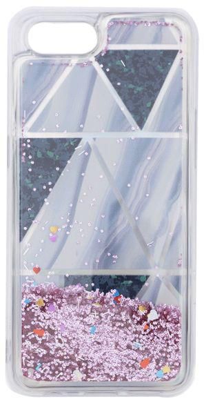 OPPO A1K - Silicone Cover With Prints And Moving Glitter