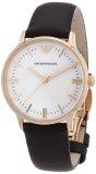 Emporio Armani Women Classic Leather Watch Band AR1601 (White Dial)