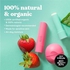 Eos USDA Organic Lip Balm - Strawberry Sorbet | Lip Care to Moisturize Dry Lips | 100% Natural and Gluten Free | Long Lasting Hydration | 0.14 oz | 2 Pack