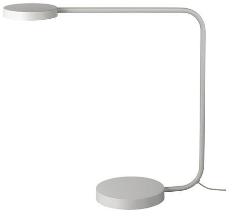 YPPERLIG LED table lamp, light grey