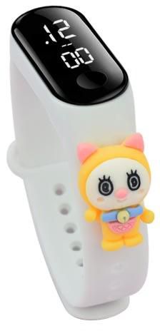 Cartoon Kids Touch Screen LED Watch - White