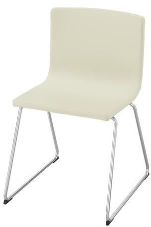 BERNHARD Chair, chrome-plated, Kavat Mjuk white