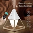 Humidifier Pyramid Ultrasonic Silent 3Color LED Night 140Ml SensorTouch -Remote Control White