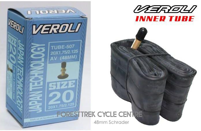 Veroli Bicycle Inner Tube 20x1.75/2.125 Av 48mm