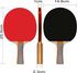 Sky Land Professional Table Tennis Racquet Set Including 2 Ping Pong Rackets And 3 Balls, Black, Tt Set Em-9350