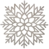 Atmosphera PVC Snowflake Placemat (41.5 x 38 x 0.1 cm, Silver)