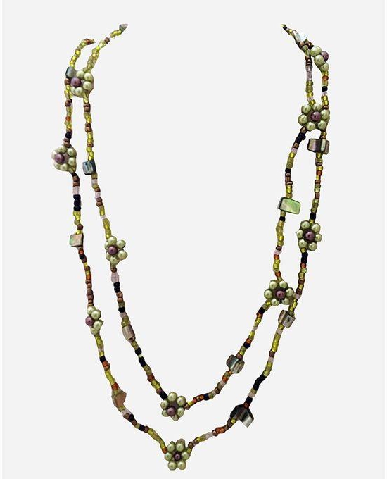 ZISKA Handmade Beads Necklace - Green