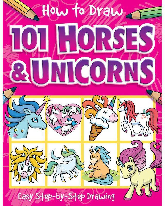 How to Draw 101: Horses & Unicorns - Easy Step-by-Step Drawing