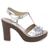 Almatrichi 35201150008 Catherine ""No Pain"" Platform Heel Sandals for Women - 41 EU, Silver